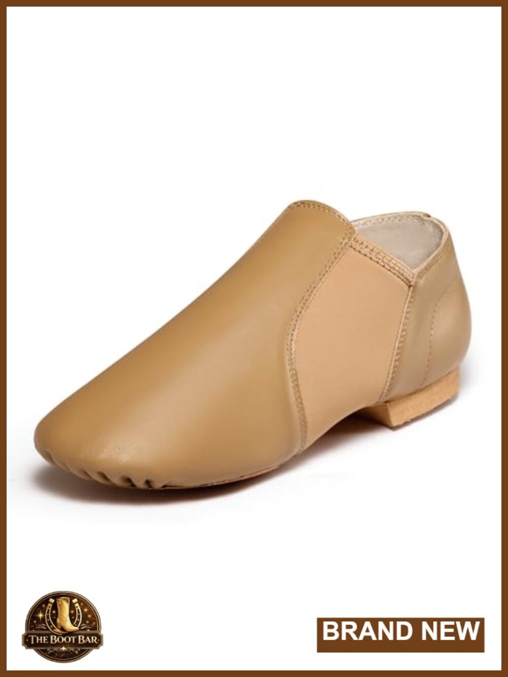 Jazz Shoes Women Leather Slip-on Split Sole Dance Shoes